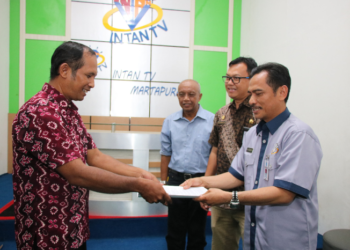 Radio SB dan Intan TV Dapat Kunjungan Kadis Kominfo Kabupaten Banjar
