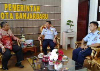 Walikota Banjarbaru Terima Kunjungan Danlanud Sjamsudin Noor