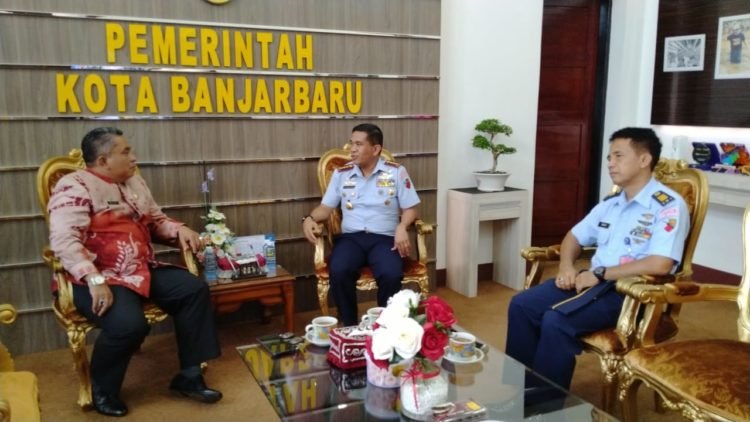 Walikota Banjarbaru Terima Kunjungan Danlanud Sjamsudin Noor