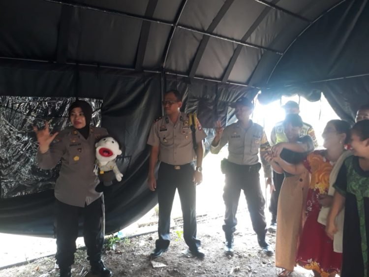Polres Banjar Lakukan Trauma Healing dan Pengecekan Kesehatan Gratis