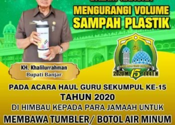 Bupati Banjar Himbau Masyarakat Mengurangi Sampah Plastik Saat Haul Ke 15 Guru Sekumpul