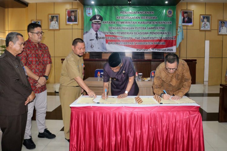 Beasiswa Untuk Warga Kabupaten Banjar, Kerjasama Pemkab Banjar Denga Sampoerna