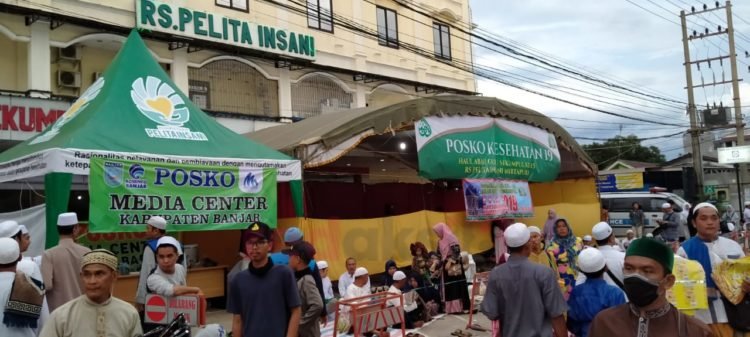 Diluar Rencana, Posko Kesehatan RS Pelita Insani Lebih Cepat