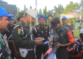 Pemeriksaan Mendadak Dari Anggota Polisi Militer Angkatan Darat Ke Markas Kodim Martapura