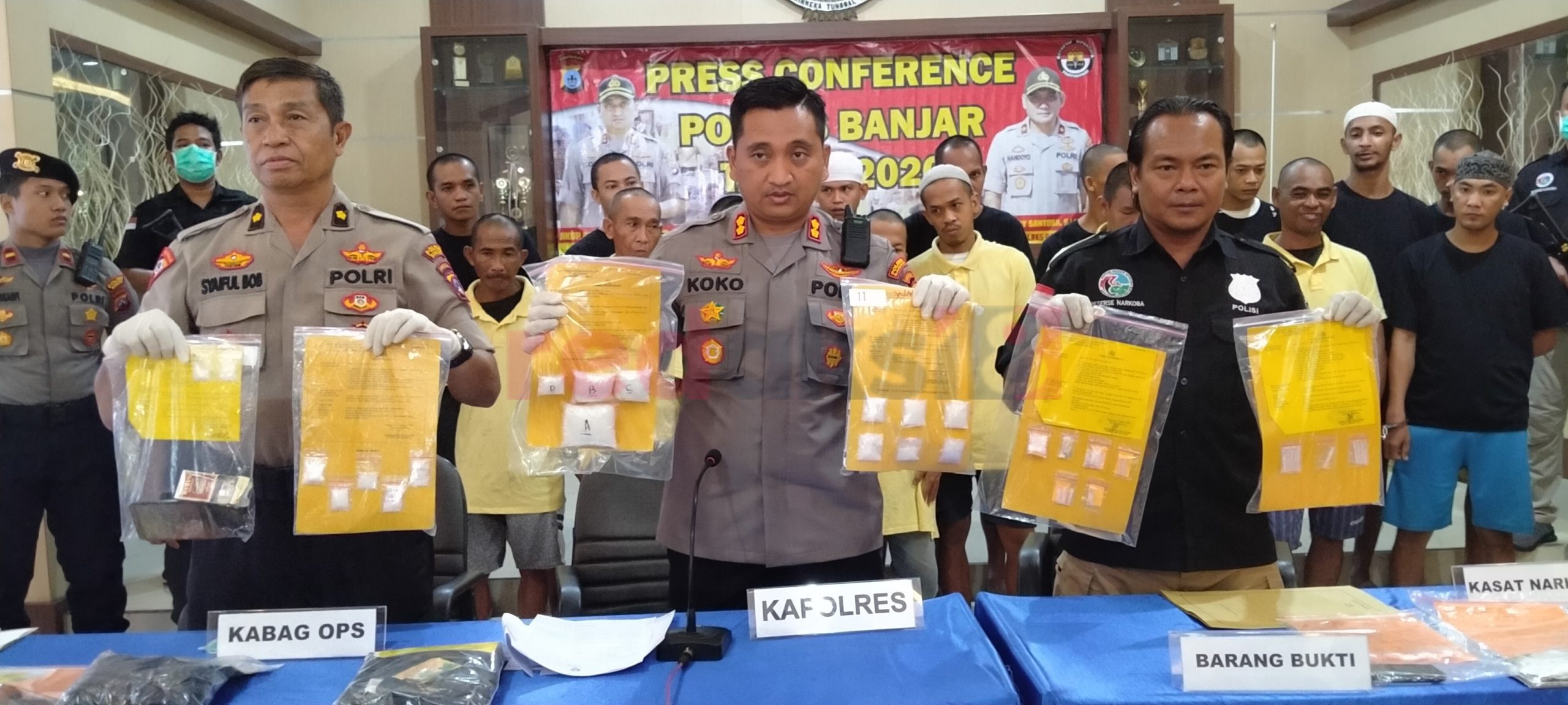 40 Kasus, Barang Bukti Terberat Yang Diamankan 277,13 Gram Sabu