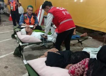 Haul Guru Sekumpul 2020, Relawan PMI Kabupaten Banjar Kerja Extra Untuk Berikan Pelayanan Kesehatan