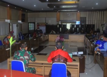 PSBB Kabupaten Banjar. Sekda Banjar Bersama Dandim Martapura Siapkan Strategis Pendukung