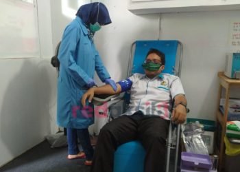 Stok Darah Menipis, Dispora Dan KNPI Kabupaten Banjar Lakukan Donor Darah