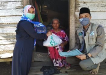 Satgas NU Banjar peduli Covid-19 Bagikan Sembako Kerumah Rumah Warga