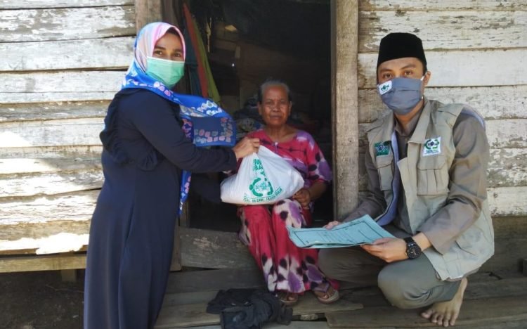 Satgas NU Banjar peduli Covid-19 Bagikan Sembako Kerumah Rumah Warga