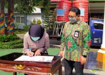 Tandon Air, Untuk Cuci Tangan Dipasar Martapura