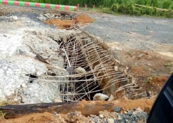 3 Jembatan Yang Berada Di Jalan Poros Awang Bangkal – Batulicin Rusak Parah
