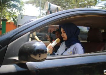 Mobil Keliling Kabupaten Banjar Sosialisasikan Pencegahan Covid-19
