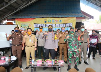 Launching Kampung Tangguh Banua, Siap Cegah Covid-19 Di Kabupaten Banjar