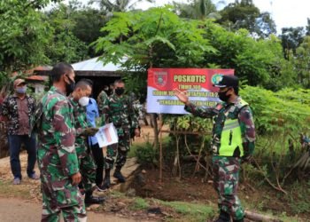 Siapkan Poskotis Untuk Kelancaran TMMD Di Desa Bi’ih