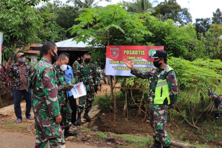 Siapkan Poskotis Untuk Kelancaran TMMD Di Desa Bi’ih