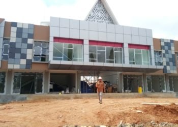 Begini Progres Pembangunan Pasar Bauntung di Minggu ke 25