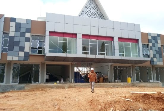 Begini Progres Pembangunan Pasar Bauntung di Minggu ke 25