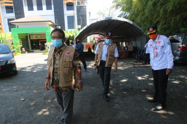 LO BNPB Tinjau Tempat Karantina Pasien Covid-19 Di Kabupaten Banjar