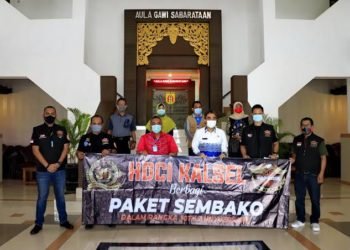 Sekarang Club Motor Harley Davidson Bantu Banjarbaru Lawan Covid-19