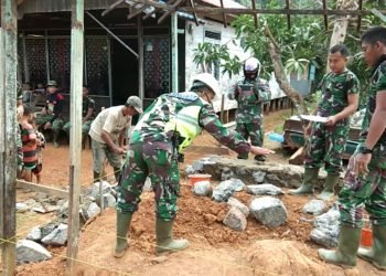 Satgas TMMD Rehab Pos Kamling, Bisa Dijadikan Tempat Menjalin Silaturahmi