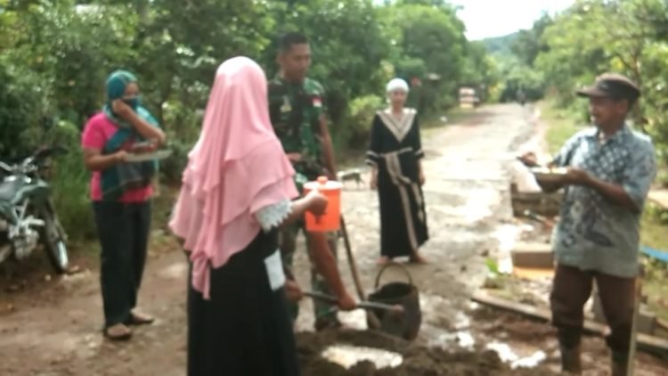 TMMD Bangkitkan Budaya Gotong Royong Di Masyarakat