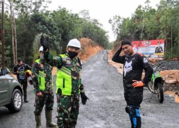 Danrim Cek Perkembangan TMMD Menjelang Kedatangan Aster