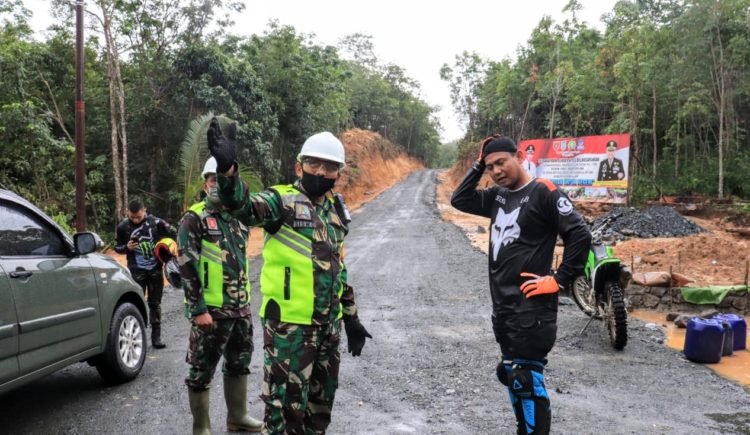 Danrim Cek Perkembangan TMMD Menjelang Kedatangan Aster