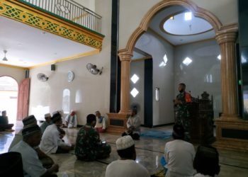 Satgas TMMD Selalu Lakukan Sosialisasi Tentang Covid-19