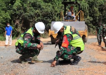 Jalan Baru Yang Merupakan Program Utama TMMD Akan Selesai Sebelum Penutupan