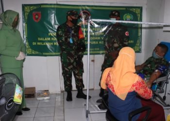 Lakukan Donor Darah Di Hari Jadi Kodam VI/ Mulawarman