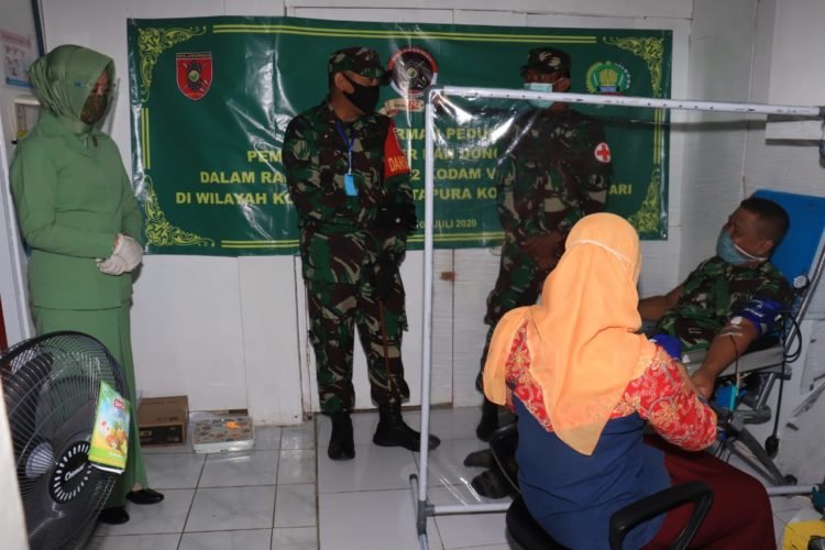 Lakukan Donor Darah Di Hari Jadi Kodam VI/ Mulawarman