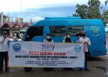 BNN Kota Banjarbaru Kembali Lakukan Sosialisasi Bahaya Covid-19 dan Narkoba