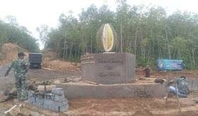 Durian Tugu Biih Sudah Terpasang