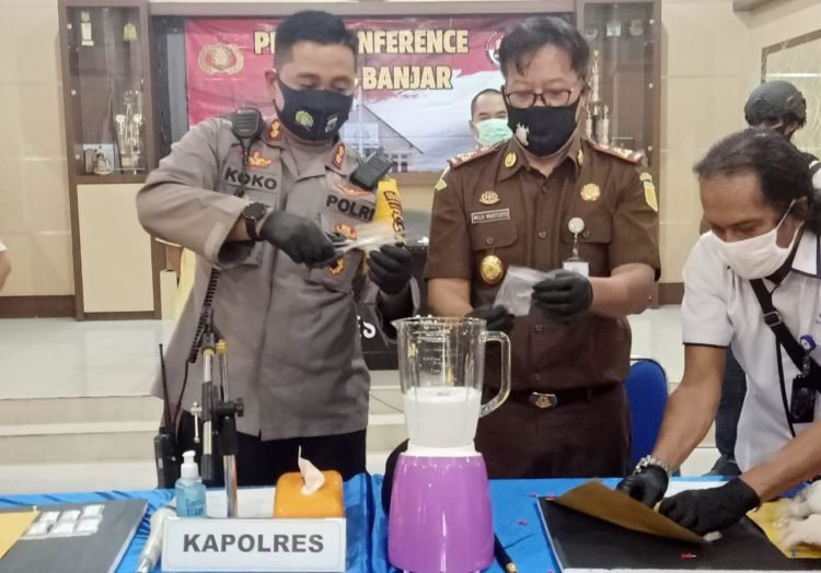 219,88 Gram Sabu-Sabu Dimusnahkan Polres Banjar