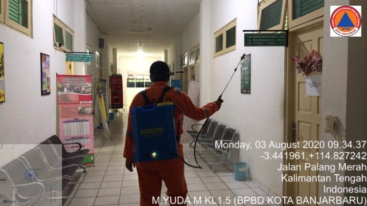 Gallery Photo : Proses Sterilisasi Lingkungan Perkantoran Pemko Banjarbaru