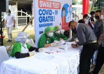 Tes Swab Massal di Banjarbaru