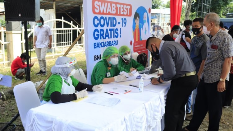 Tes Swab Massal di Banjarbaru