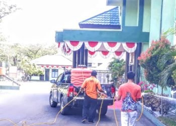 Kodim 1006 Martapura Sebulan Sekali Disemprot Dengan Desinfektan