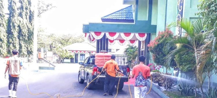 Kodim 1006 Martapura Sebulan Sekali Disemprot Dengan Desinfektan