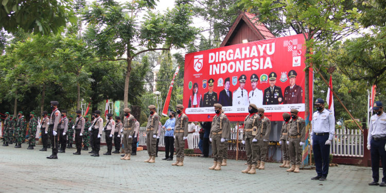 Upacara HUT RI Ke 75 Yang Dilakukan Di Kabupaten Banjar