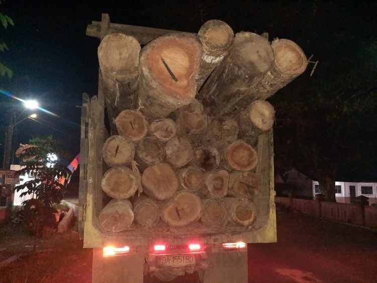7 Buah Truck Membawa Batang Kayu Disita Warga, Ada Apa?