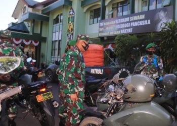 Dandim 1006/Martapura Kerahkan Babinsa Cegah Penyebaran Virus Corona