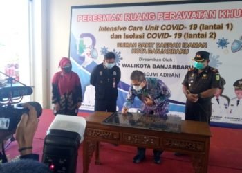 RSDI Kota Banjarbaru Resmikan Ruang Isolasi dan ICU Baru, Sandiaga Uno Kasih Ini Lho