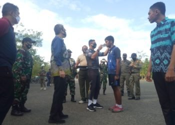 1000 Masker Dari Korem 101 Antasari dan Artha Graha Peduli Untuk Masyarakat