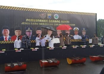 Polda Kalsel Musnahkan 299,9 Kilogram Sabu
