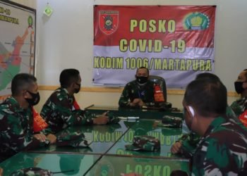 Dandim Perintahkan Jajaran Harus Turun Langsung Kelapangan Penegakkan Protokol Kesehatan