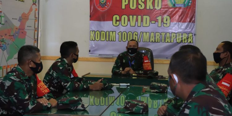 Dandim Perintahkan Jajaran Harus Turun Langsung Kelapangan Penegakkan Protokol Kesehatan