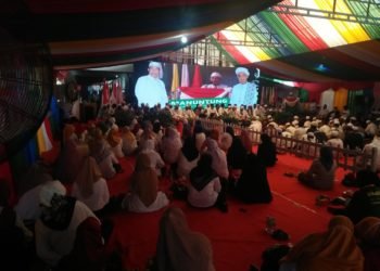 Syukuran Dan Do’a Bersama Pasangan H Rusli Dan KH Fadlan Asy’ari Sebelum Mendaftar