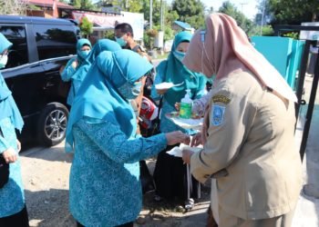 Ketua TP PKK Kabupaten HSS Tinjau Pelaksanaan Tes Test IVA dan SADANIS